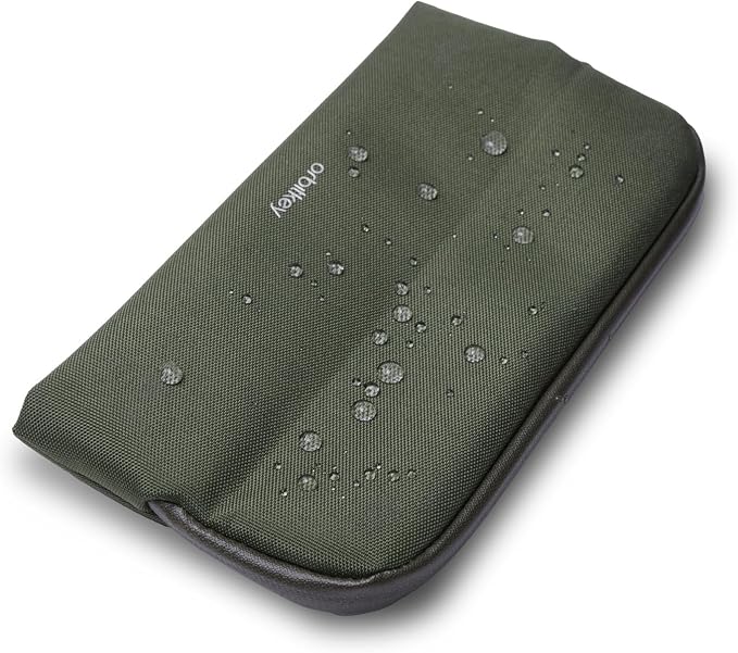 Olive Expandable Desk Storage Pouch – Fold-Down Access Panel, Pen Loop - Image 3