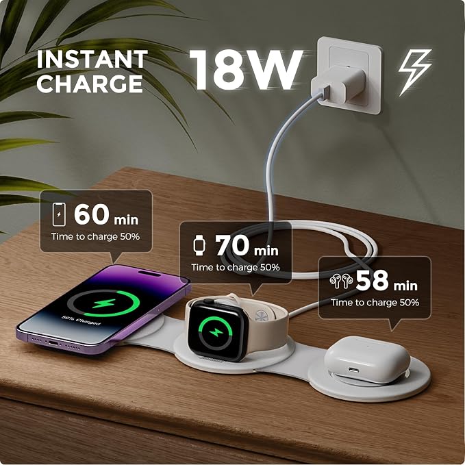 Hicober 3 in 1 Wireless Charging Station - Image 3