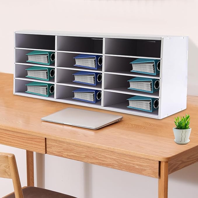 Mail Sorter Organizer, 12 Compartments Mailbox - Image 5