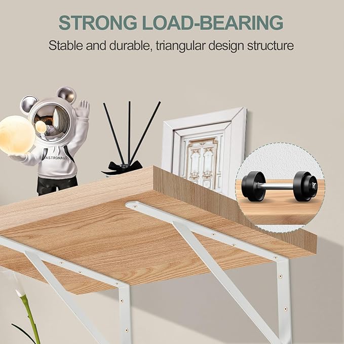 12 Pack L20 x H 12" White Heavy Duty Shelf Brackets - Image 3