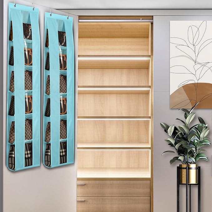 Lirex Over the Door Organizer, 2 Pack Handbag Storage - Image 6