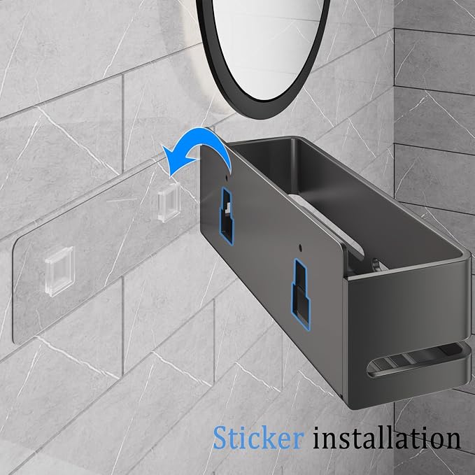 Bathroom Storage Rack, Wall-Mounted Shelf - Image 6