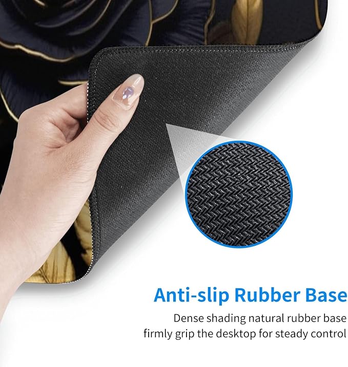 Gaming Mouse Pad, Large Non-Slip Rubber Base Mousepad, Keyboard Mouse Mat - Image 6
