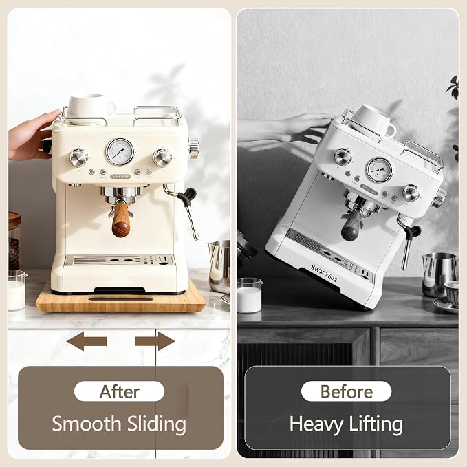 Fullin 360°Appliance Slider, Bamboo Sliding Tray - Image 4