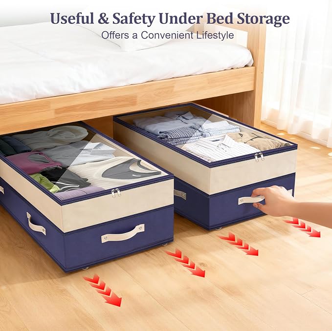 Dolicer 2 Pack Under Bed Storage - Image 7