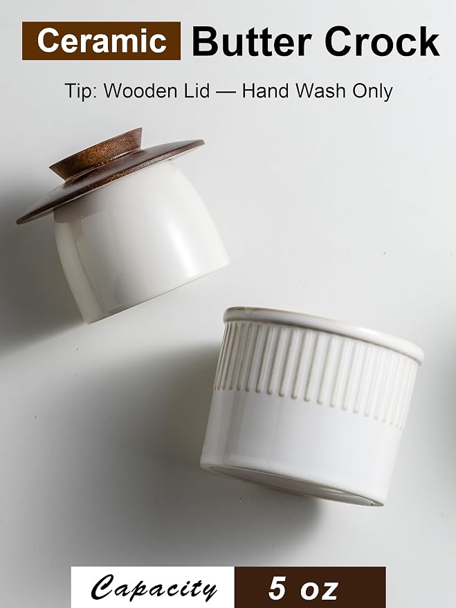 Ceramic Butter Dish With Lid, Butter Crock - Image 7