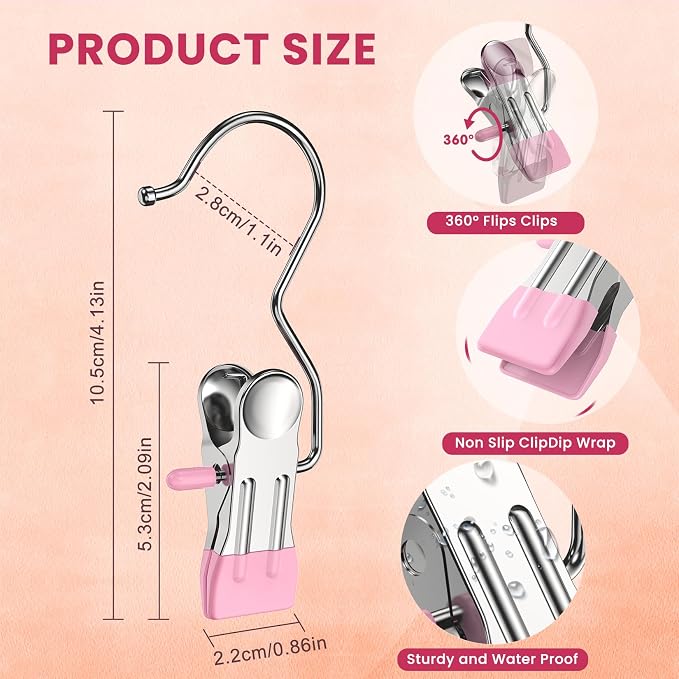 30 Pack Pants Hangers with Clip, Legging Organizer - Image 7