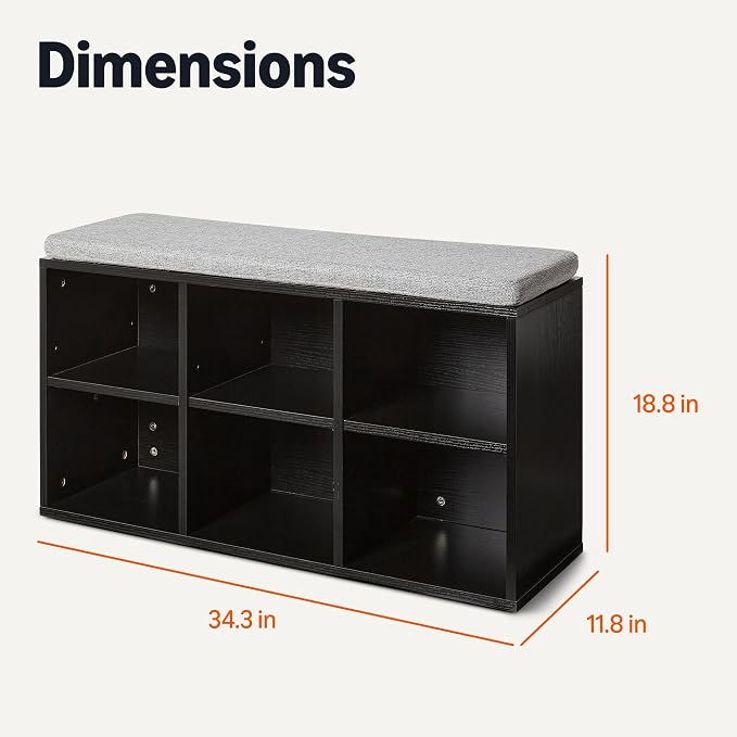 Amazon Basics Shoe Storage Bench - Image 2