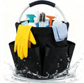 17L Cleaning Caddy With Handle, Foldable Storage Cleaning Product Organizer by AUZUX
