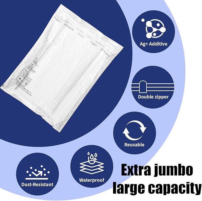 10 Pack Jumbo Vacuum Storage Bags - Image 6