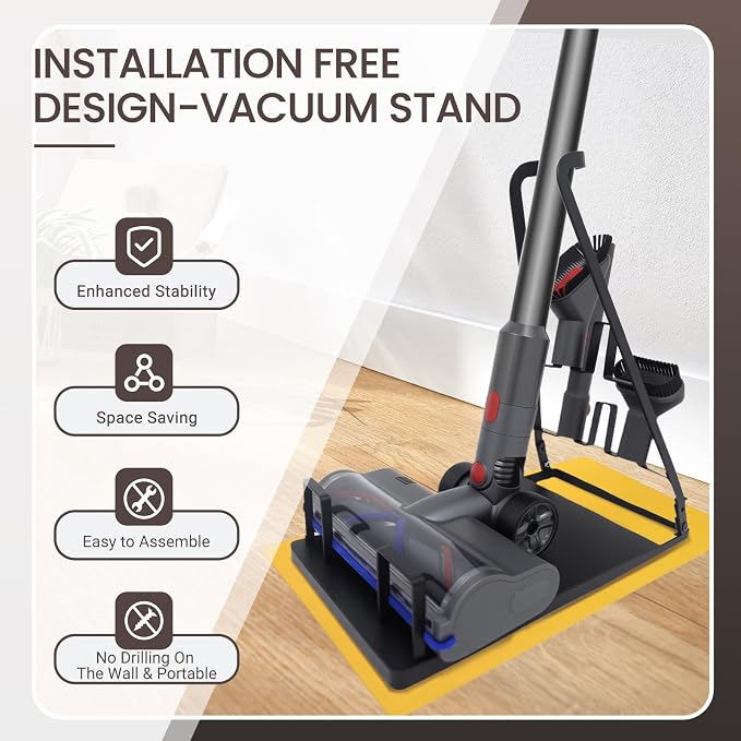 No Installation Required-Vacuum Stand, Storage Stand Docking Station Holder - Image 2