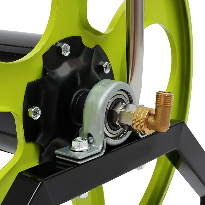 Heavy Duty Garden Hose Reel Cart, 328FT Capacity - Image 7