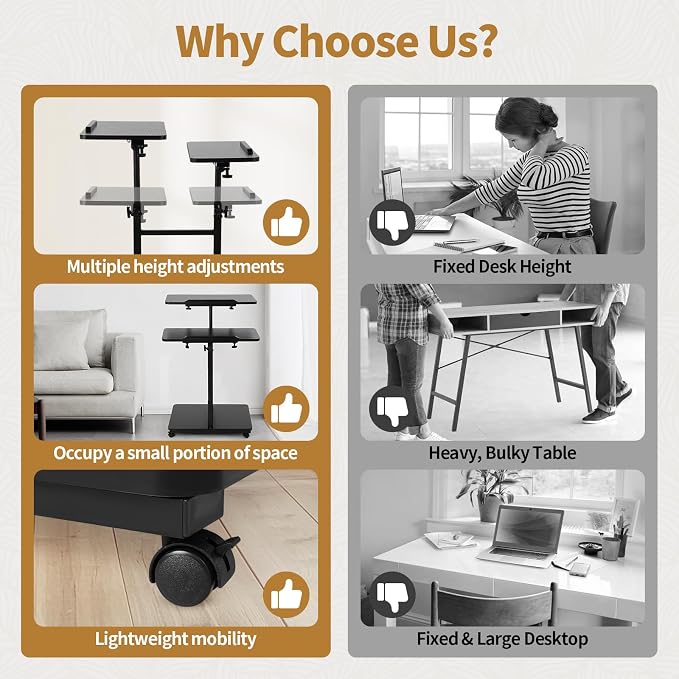 Rolling Desk for Laptop - Image 6