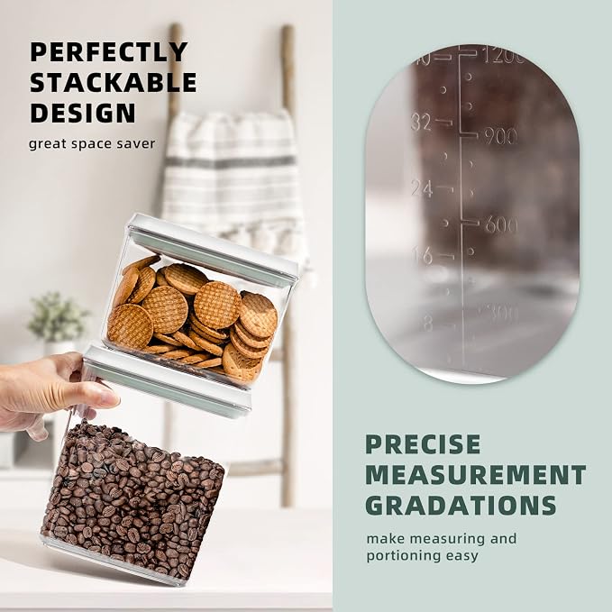 Pop Top Food Storage Containers, Leakproof Pantry Food Storage Containers - Image 5