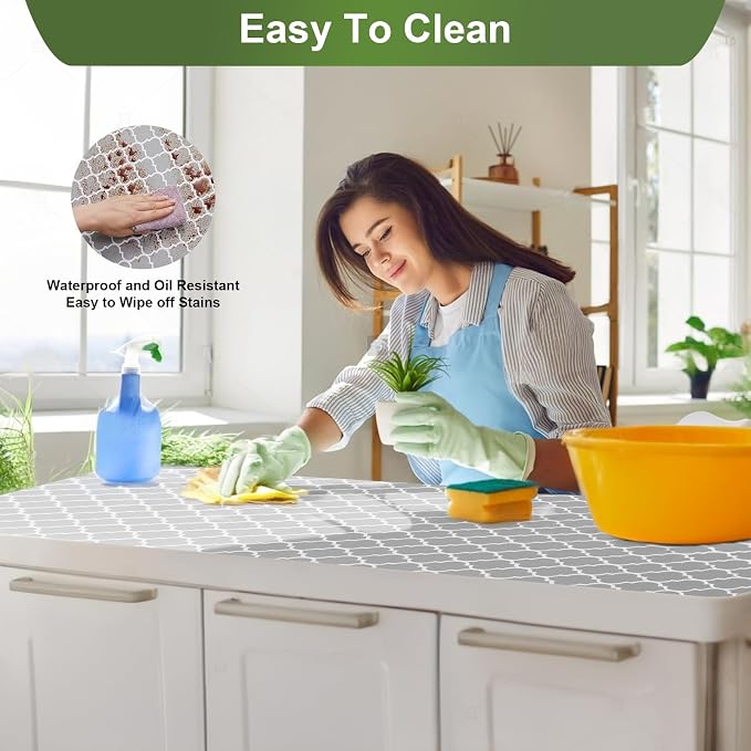Moriah Shelf Liner for Kitchen Cabinet Non-Adhesive, Thickened Drawer Liner No - Image 3
