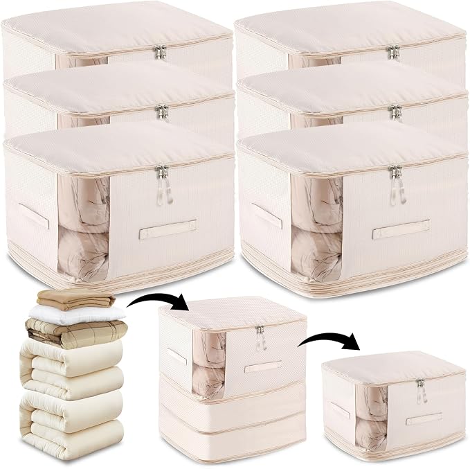 6 Pack Space Saving Comforter Storage Bag by Unknown