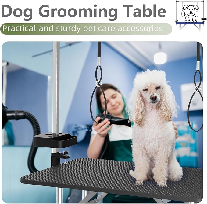VFK 36" Dog Grooming Table, Foldable Pet Grooming Table - Image 8