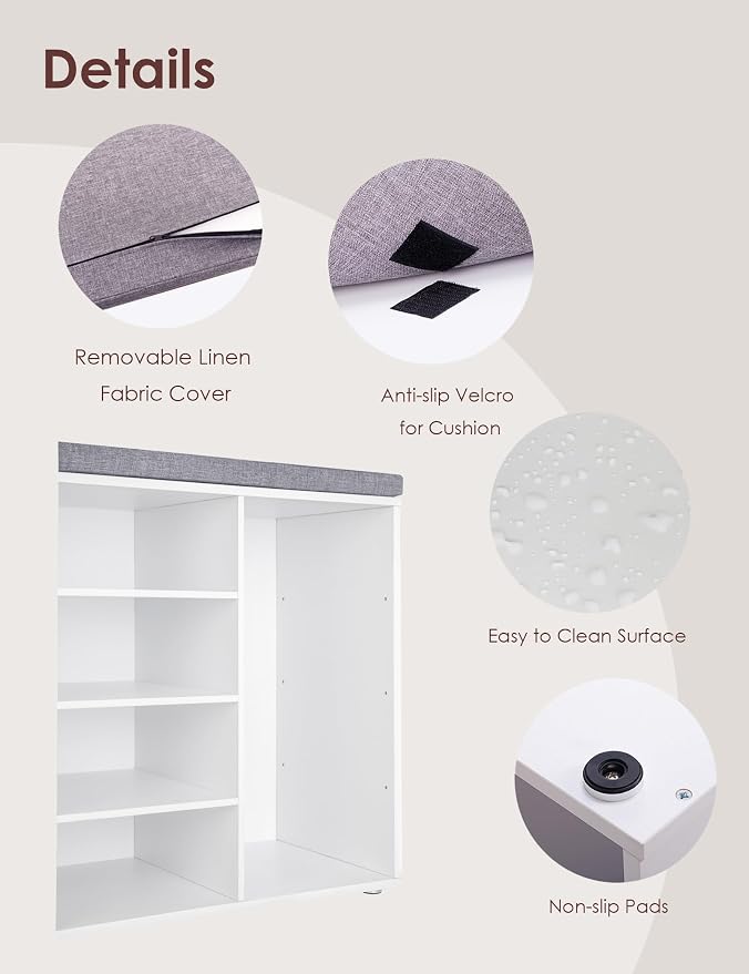 DINZI LVJ Shoe Storage Bench - Image 5