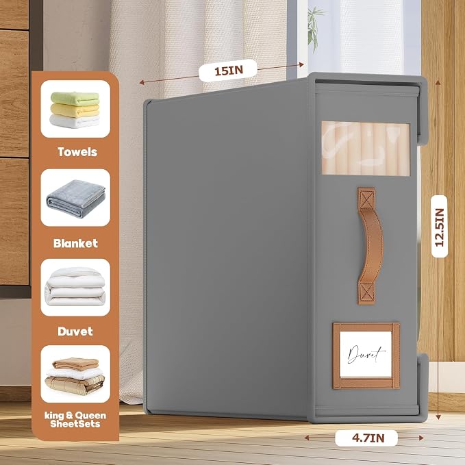 8 Pack Bed Sheet Organizers And Storage - Image 6