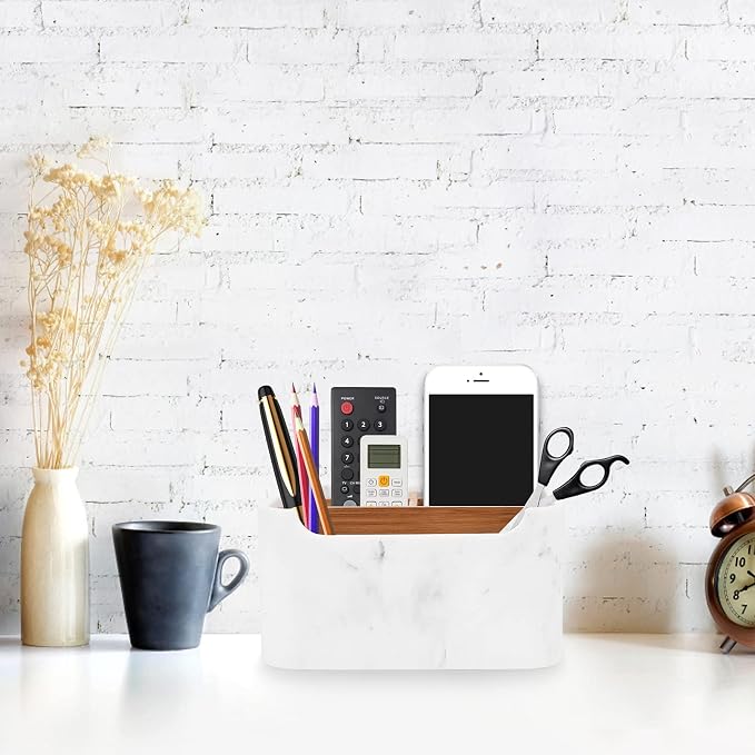 Desk Organizer, Marble Remote Holder - Image 7