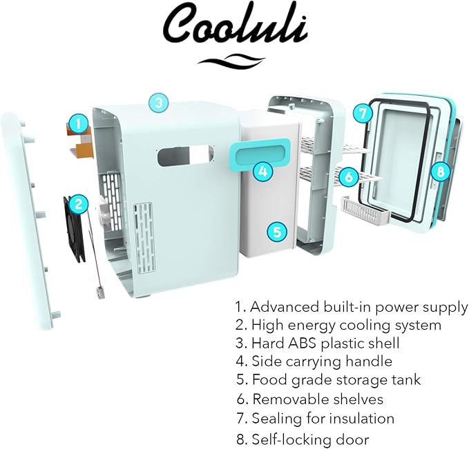 Cooluli 15L Mini Fridge for Bedroom - Image 5