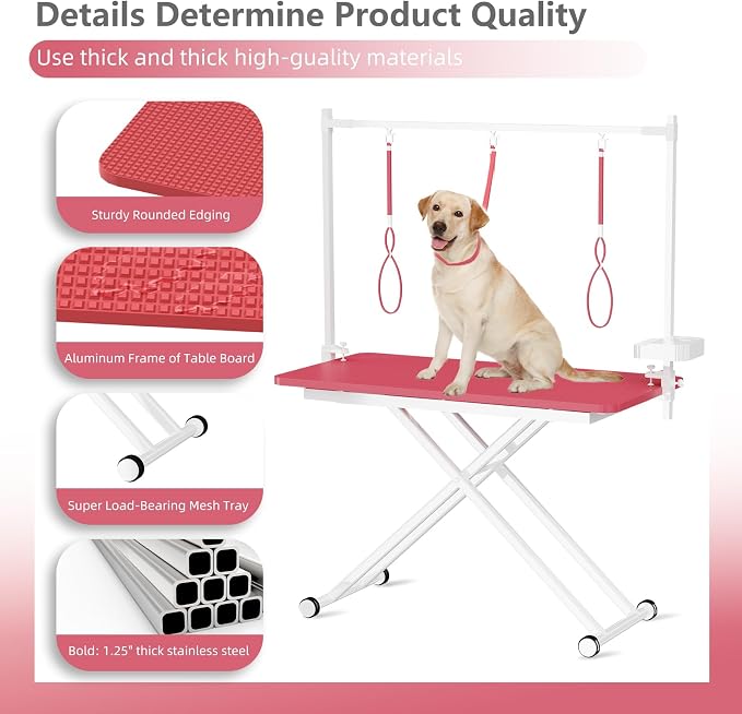 VFK 47" Adjustable Dog Grooming Table - Image 4