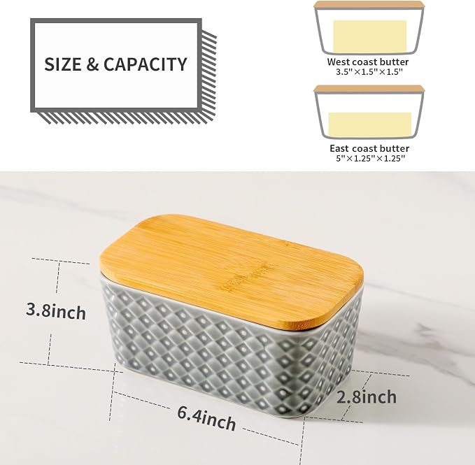 Hasense Ceramic Butter Dish - Image 3