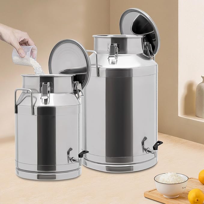 12~60L Heavy-duty 201 Stainless Steel Milk Can - Image 3