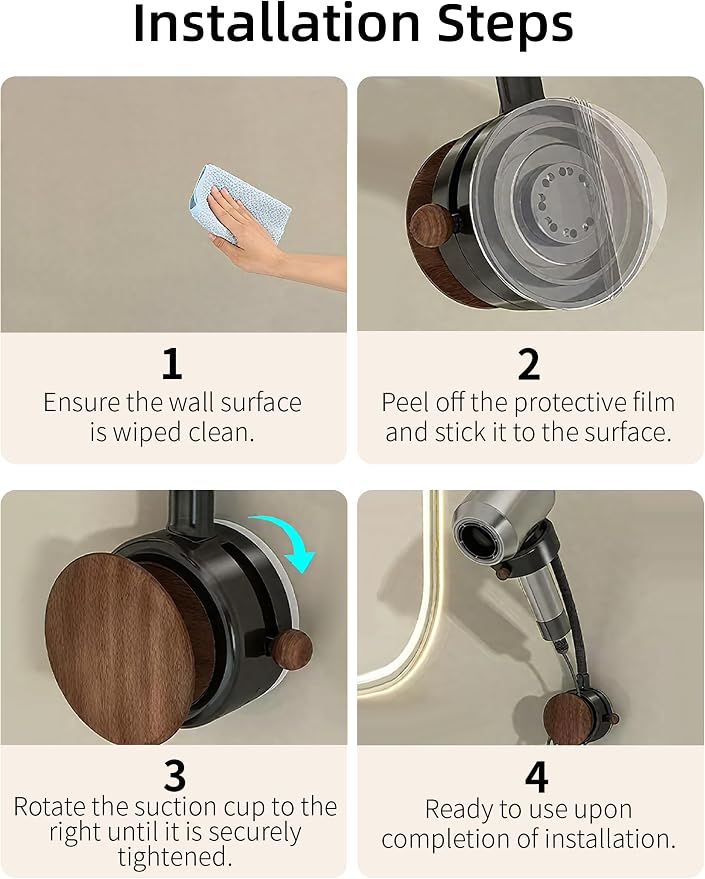 Hair Dryer Holder Wall Mounted - Image 8