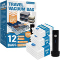 12 Pack Travel Vacuum Storage Bags by Roomimaster