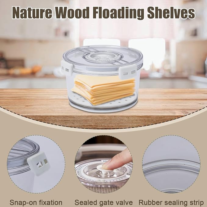 Cheese Container for Refrigerator, Cheese Keeper - Image 2