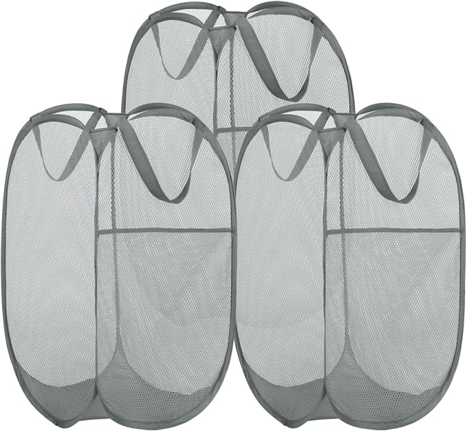 BATTOO Deluxe Strong Mesh Pop up Laundry Hamper Basket by BATTOO