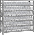 Quantum Storage Systems 1239-100CL Clear-View Sloped Shelving Unit by QuantumStorageSystems