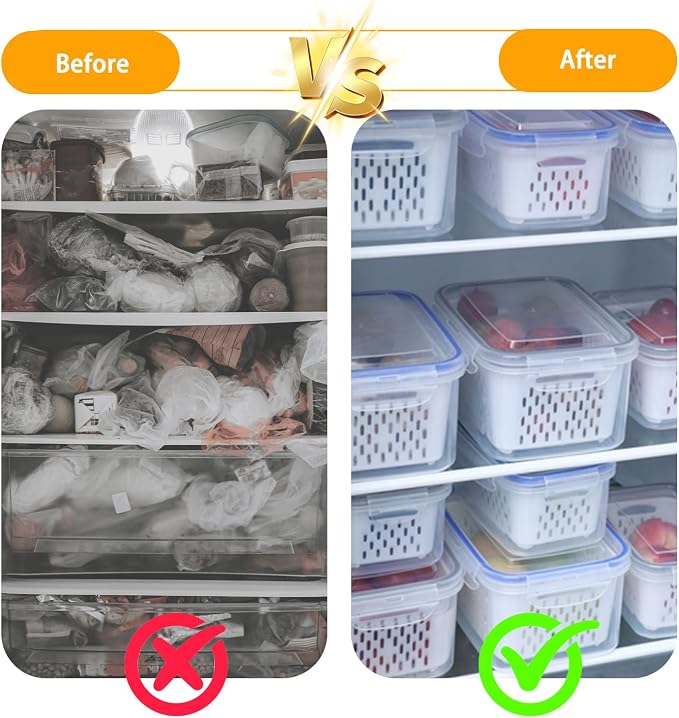 6 PCS Fruit Storage Containers for Fridge - Image 5