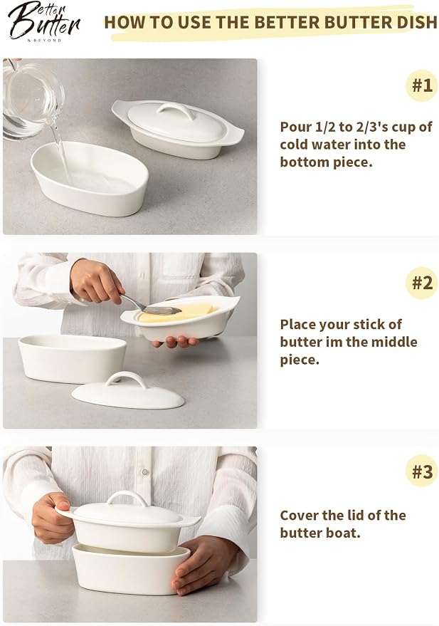 Butter Dish with Lid for Countertop - Image 5