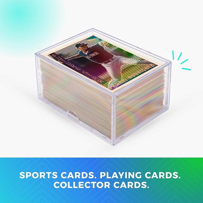 20 Pack Clear Acrylic Card Storage Boxes - Image 4
