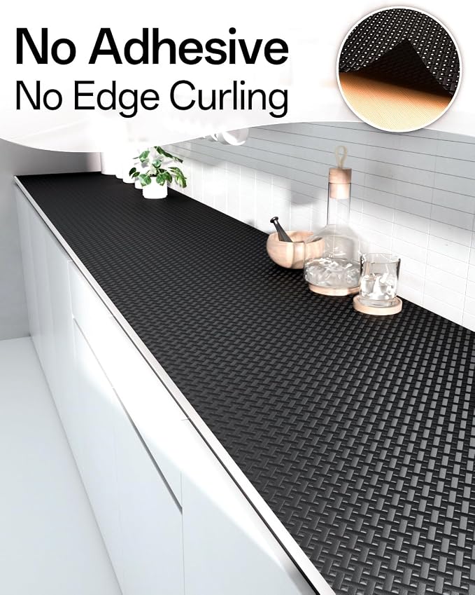 Shelf and Drawer Liner for Kitchen Cabinet, Non-Adhesive 12in x 360in - Image 4