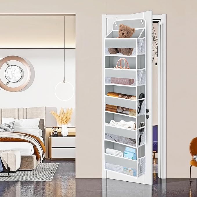 QINGUANG Over The Door Organizer, Hanging Organization and Storage, Behind Door - Image 8