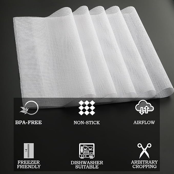 Non-Stick Silicone Dehydrator Liners: 15x15 inch - Image 6