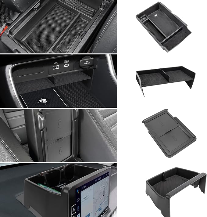 4PCS Center Console Organizer Compatible by Neepiar