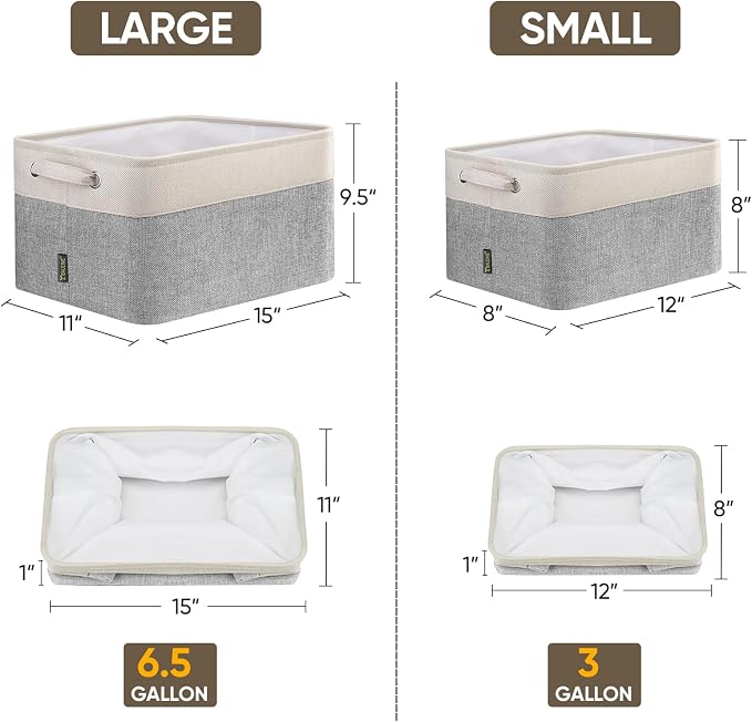 BALEINE 1 Pack Fabric Storage Bins - Image 2