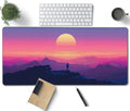 Sunset Mountains Large Mouse Pad, Anime Style Gaming Desk Mat, XXL Keyboard by Unknown