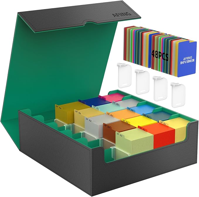 AFIING Trading Card Storage Box, MTG Deck Box by AFIING