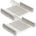 VWV 20-Pack Adjustable Women's Skirt and Pants Hangers, Space-Saving, Suitable by Designedforluxuryhangers