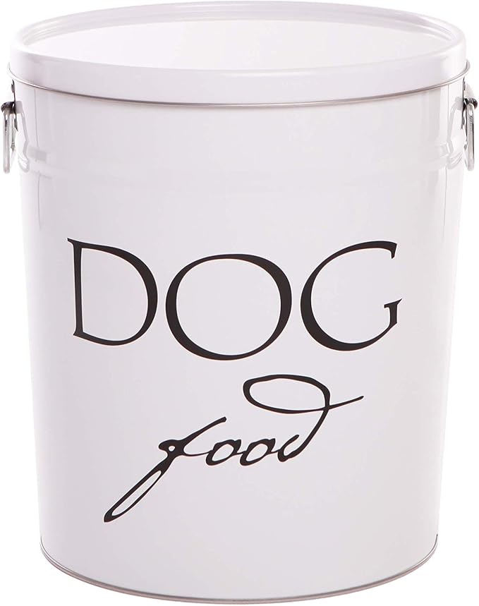 Harry Barker Pet Food Storage Collection, Classic White Food Storage by HarryBarker