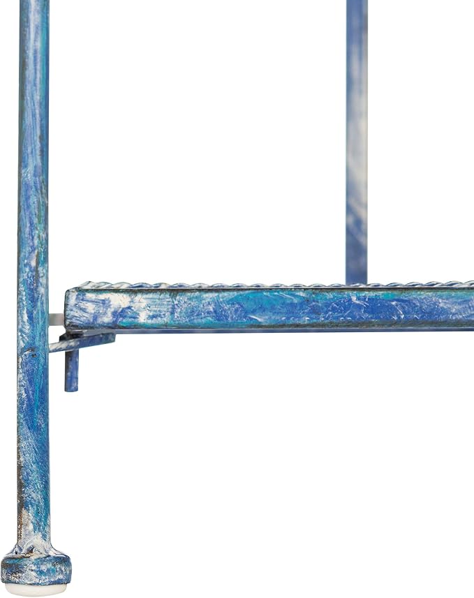 Safavieh Outdoor Collection Torus Antique Blue 3-Tier Shelf - Image 7