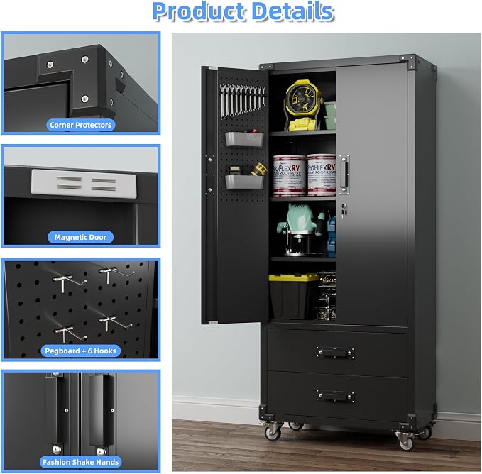 SUXXAN Rolling Storage Cabinet - Image 5