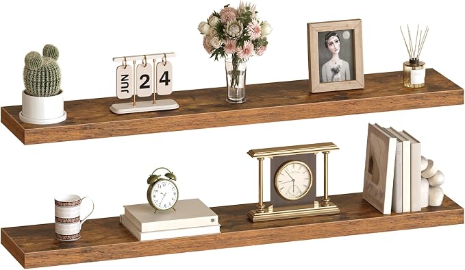 HOOBRO Floating Shelves for Wall, Wall Mounted Shelf Set of 2, for Wall in - Image 9