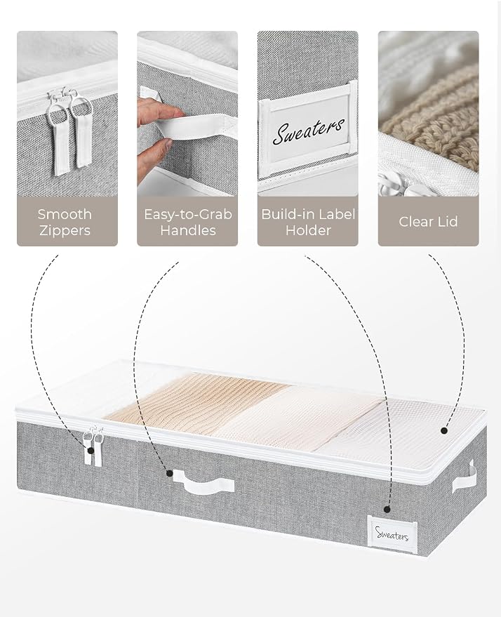 StorageWorks Extra Large Under Bed Storage Containers - Image 3
