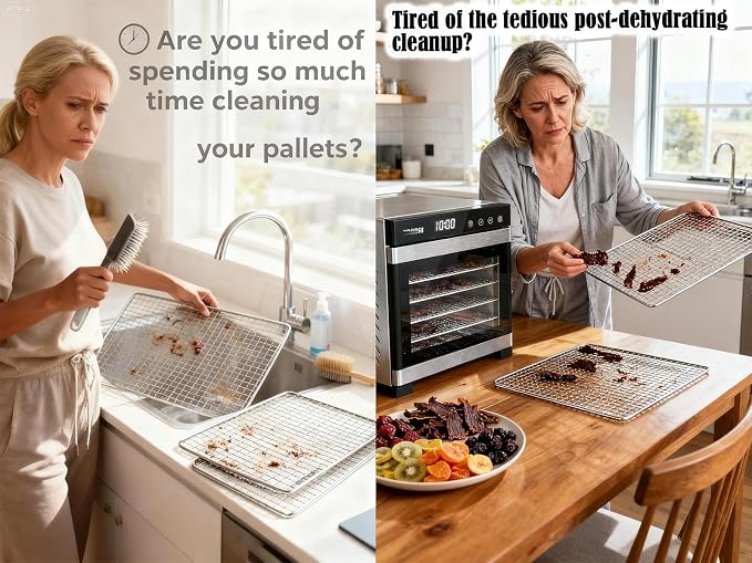 Mesh Silicone Dehydrator Sheets, 10x10 in 10 Pcs/Sets - Image 3